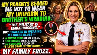 My Parents Begged Me to Hide My Uniform at My Brother's Wedding — Then 12 Veterans Stood Up