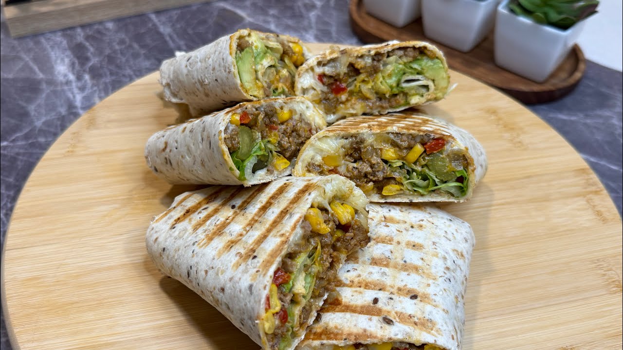 بوريتو اللحم على طريقتي 🌯جربوه، طعم مميز،، Burrito tastes great