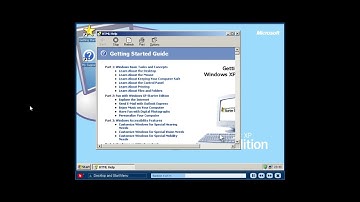 Windows XP Starter Edition [Getting Started Video Tour] - Desktop and Start Menu