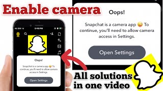 Enable Camera on Snapchat | Allow Camera access Snapchat on iPhone | Apple Tech World screenshot 4