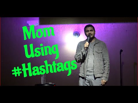 Hijabi Mom Using Hashtags