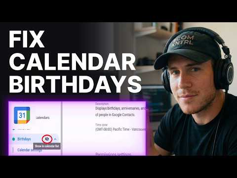 How to Fix Google Calendar Not Showing Birthdays Anymore [2026] | Step-by-Step