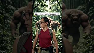 Scary jungle experience! 😲 #ai #funny #scary #forentertainmentpurposesonly #shorts