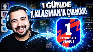 1 Günde 1.Klasman'a ÇIKMAK!? (Hard Maç Sevenler İçin) eFootball Mobile 2026