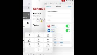 Reminder time   iPadOS 18 x