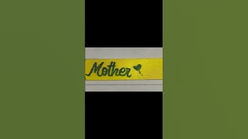 Mother 😇😇#Shorts #Cursive #Calligraphy #Handwriting #Viral