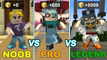 Noob VS Pro VS Legend in JailBreak [Garena BlockmanGO]
