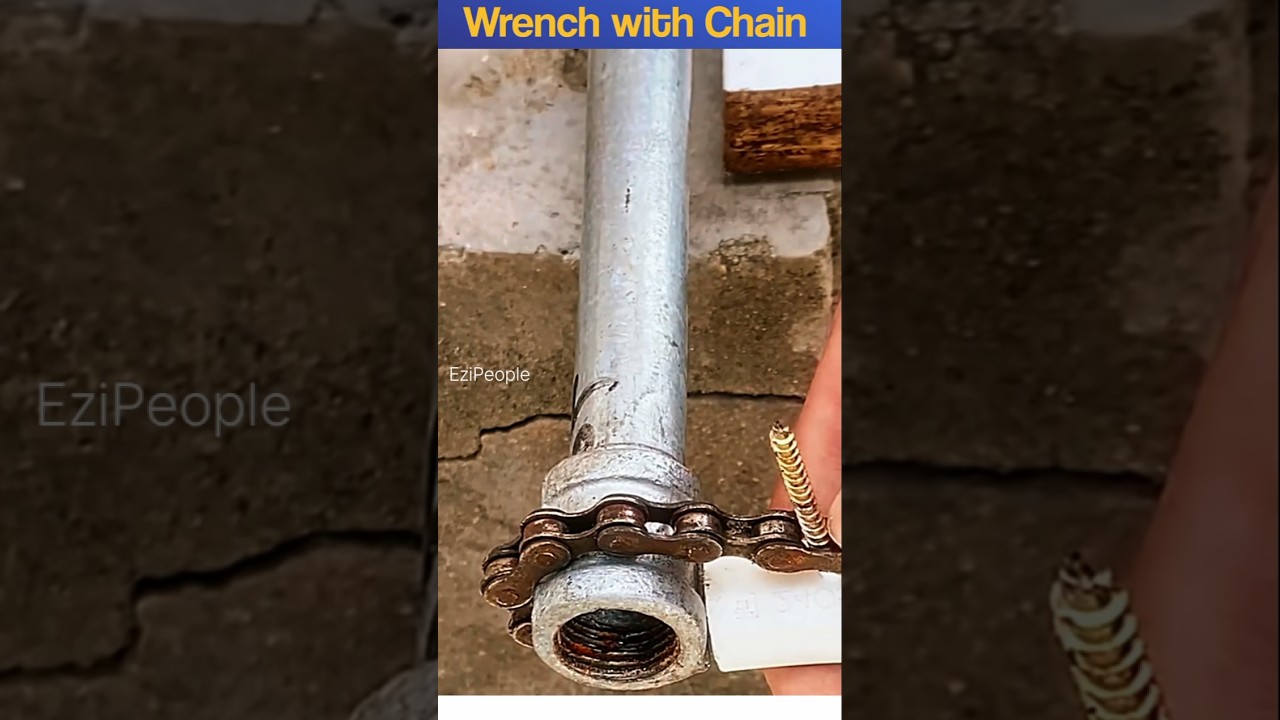 🔧⛓️ Wrench with Chain Hack | Perfect & Genius Tool Trick
