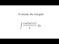 Evaluate the integral
