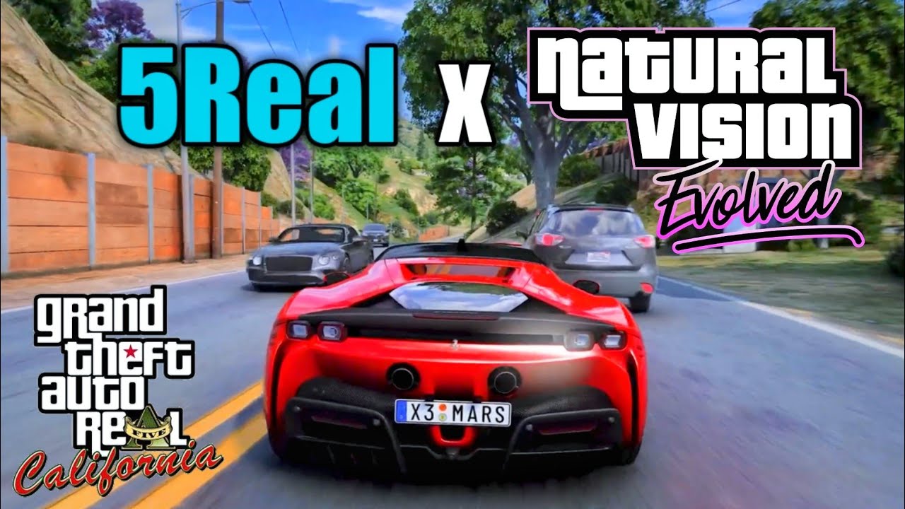 How to install 5Real + Natural Visual Evolved‼️GTA 5 2024 💥 Combine ...