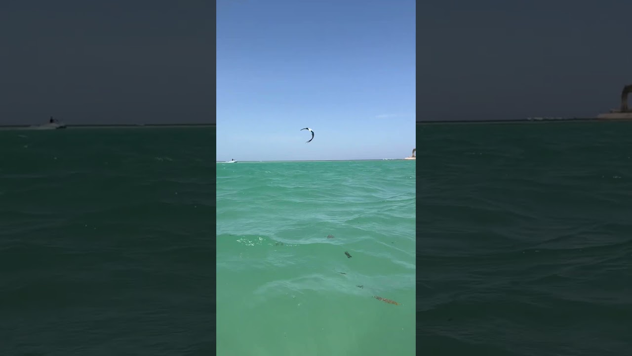 أجواء خيالية من قلب البحر🩷🩷🩷🦋🦋🦋 #اكسبلور #kitesurfing #ترند