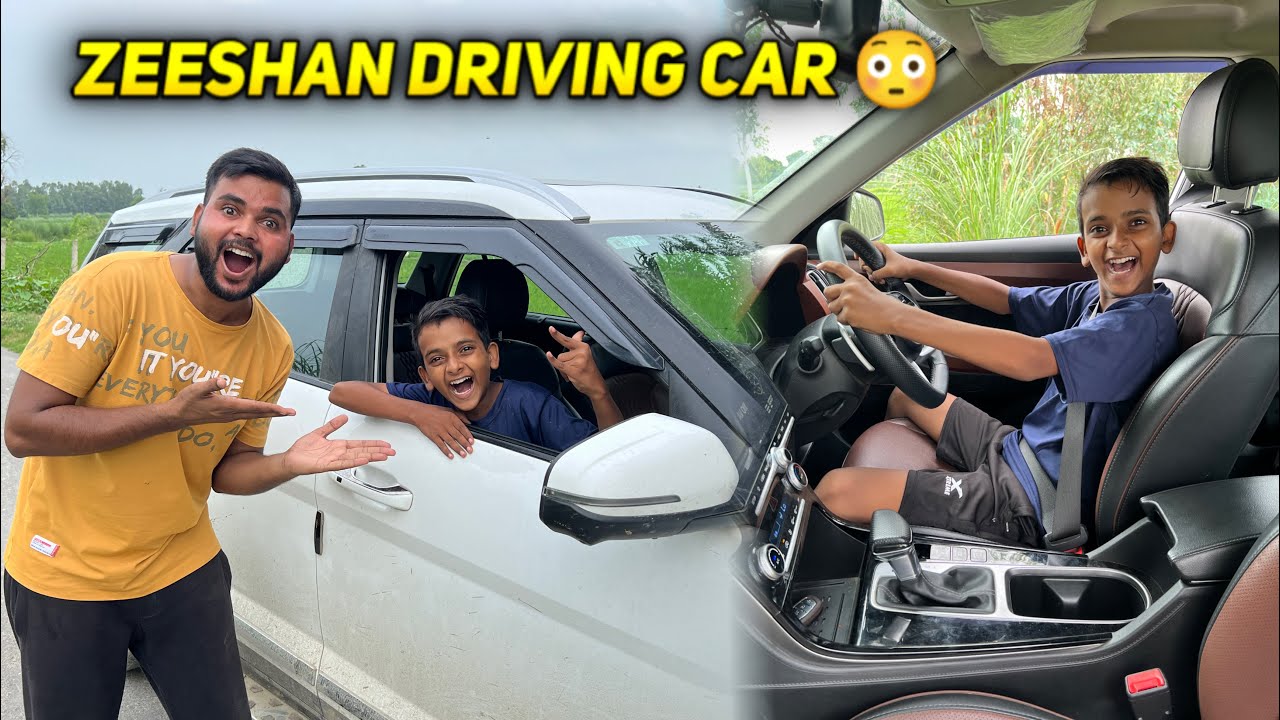 Zeshan Auto Zeeshan Driving Our New Car 😳 itna Bada Surprise 😍 - YouTube