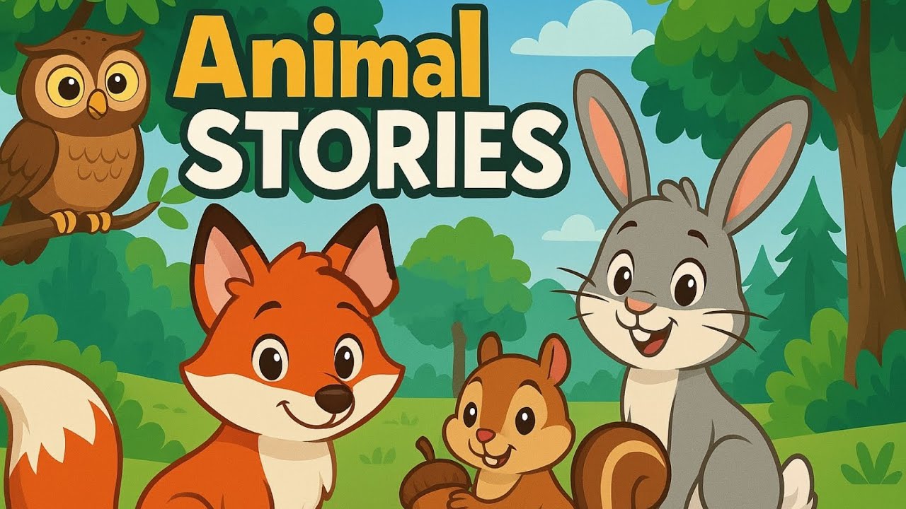 Woodland Animal Stories for Kids | Cute Bedtime Tales with Cartoon ...