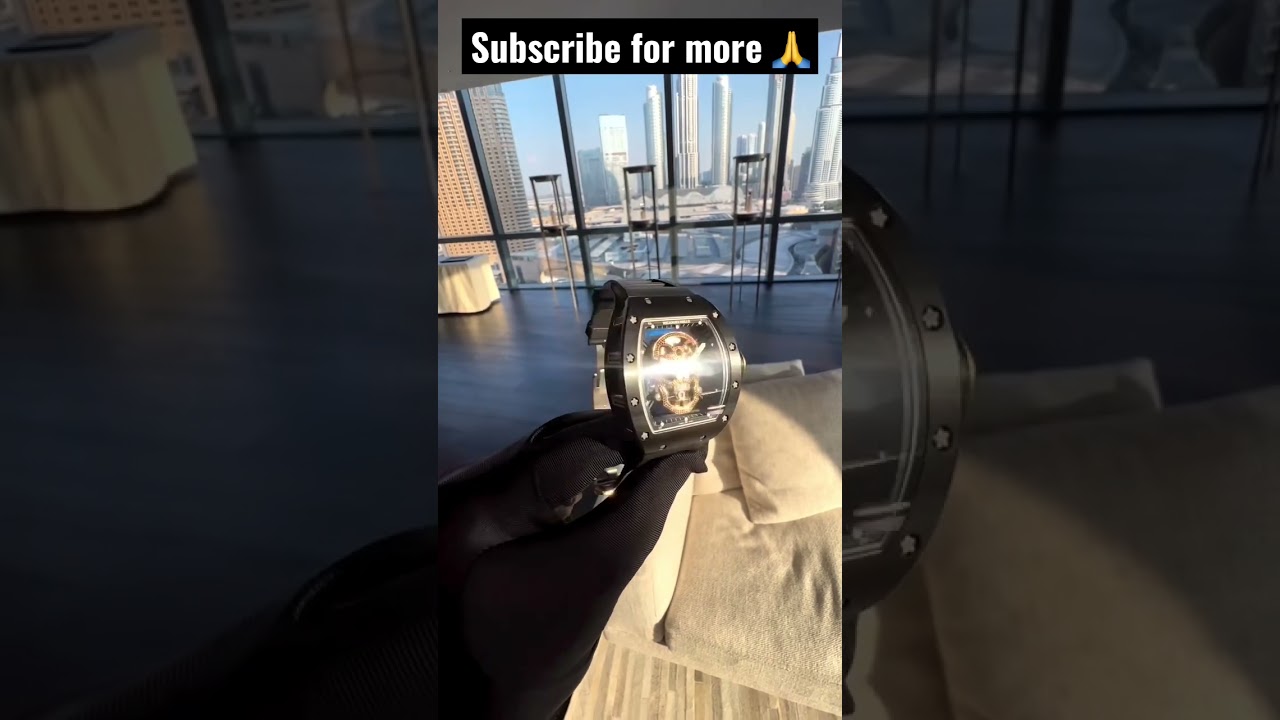 Richard Mille RM 52-01 'Skull' Tourbillon in TZP ceramic set with baguette-cut 💎🥶