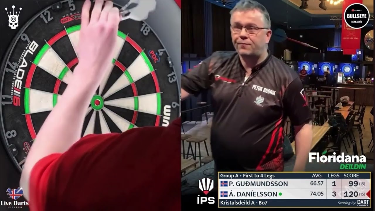 Floridana 2. round - All the high finishes #darts #iceland