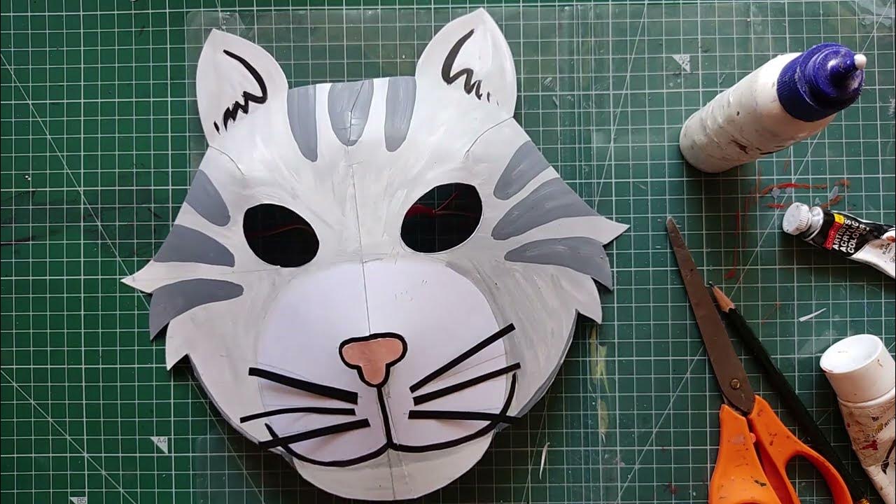 Cat Mask-Costplay-Therian Mask  Cat mask, Cat mask diy, Paper
