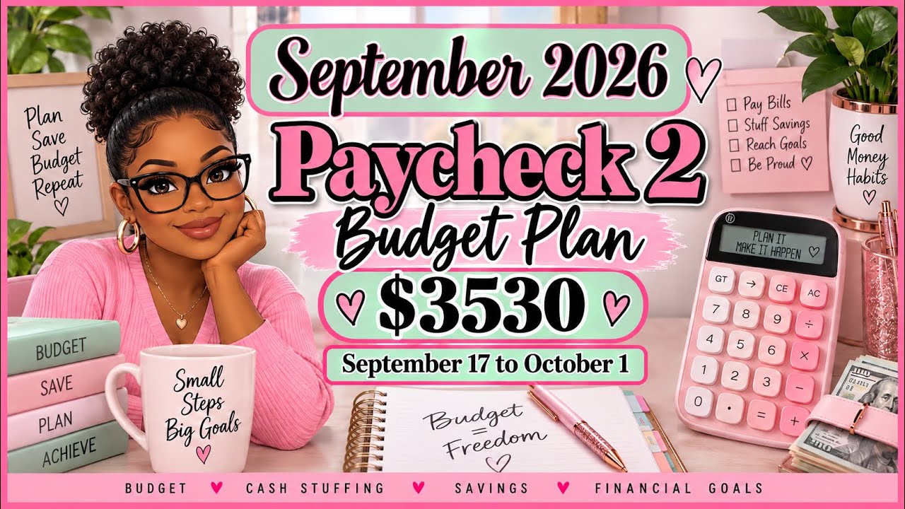 September 2026 Paycheck #2 Budget Plan |Budgeting $3,530 | September 17–October 1
