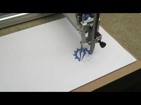 TiScribe Titanium Pen - on the AxiDraw