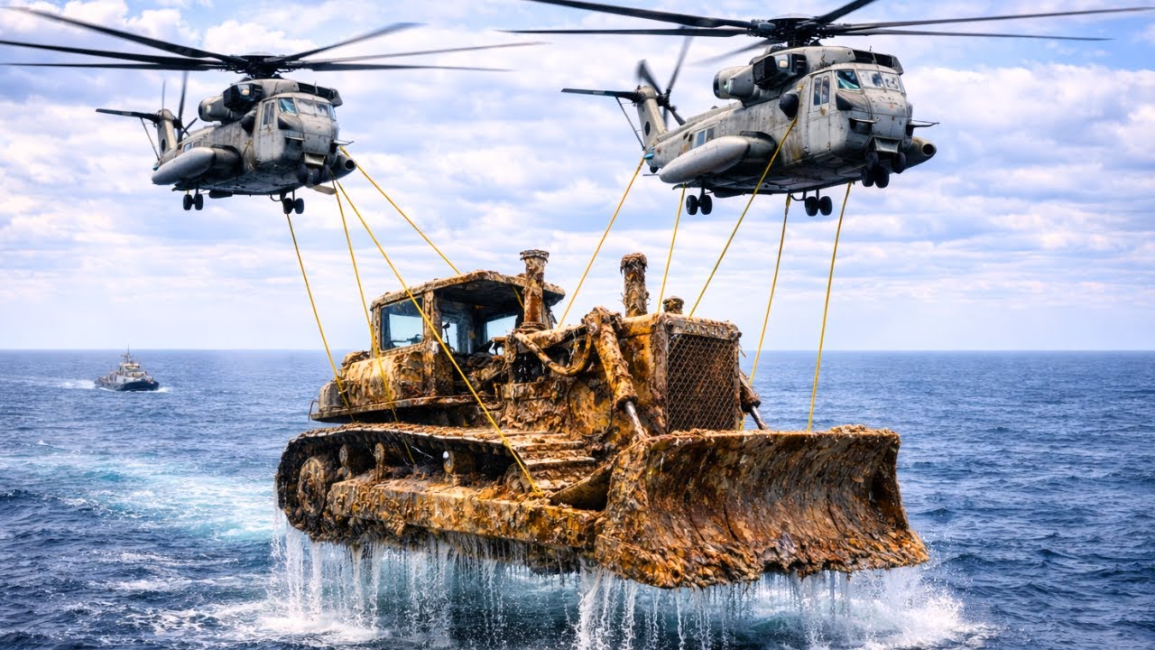 $300, I Bought a 1973 Caterpillar D8K Bulldozer Lost on the Deep Seabed and Restored It Like New