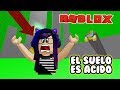 El Suelo es Ácido en Roblox | Kori