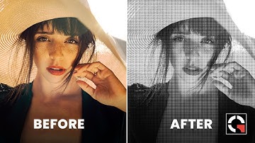 Halftone Pattern Effect in Photoshop | Photoshop Tutorial in Hindi