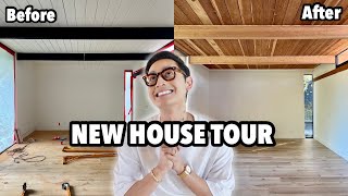 NEW HOUSE TOUR! RESTORING OUR MID CENTURY CEILING.