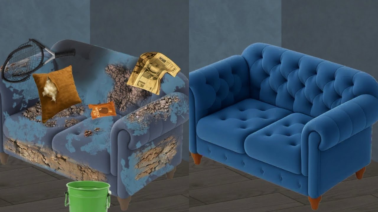 Extreme Sofa Restoration | Satisfying Before & After Furniture Makeover