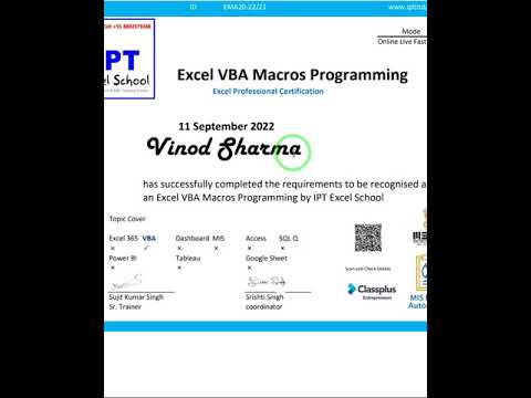 VBA Macros Course