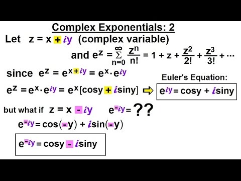 Calculus 2: Complex Numbers & Functions (23 of 28) What are complex ...