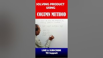 PRODUCT USING COLUMN METHOD PART 2