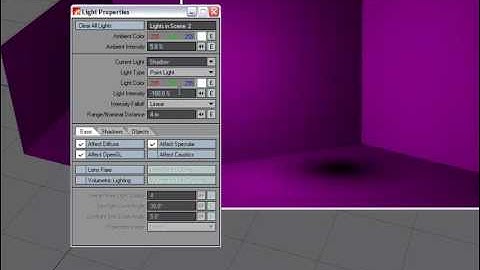 Negative Light Tutorial in NewTek