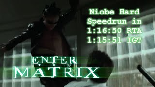 Enter The Matrix PC - Niobe Hard Mode Speedrun in 1:16:50 RTA (1:15:51 IGT)