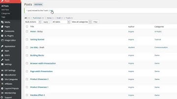 How to Delete Posts and Pages at Your WordPress Site