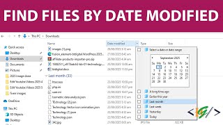 How to Find Files By Date Modified in Windows | Folders