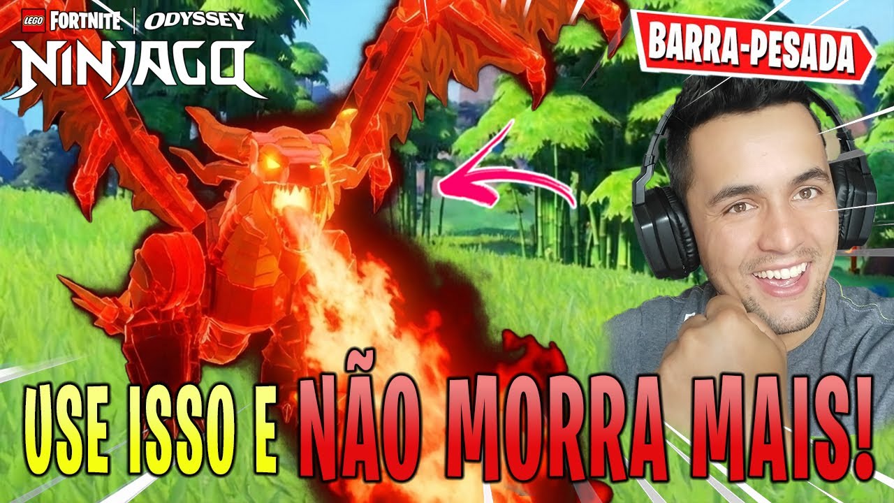 NÃO ENFRENTE O DRAGÃO SEM ISSO! Fortnite Lego | Tutorial de Combate e Dicas dos Melhores Itens