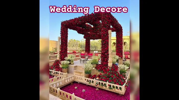 Beautiful Wedding Mandap Decoration 🌺🌹#shorts #viral