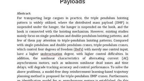 Deep Reinforcement Learning Based Control for Asynchronous Motor Actuated Triple Pendulum Crane Syst