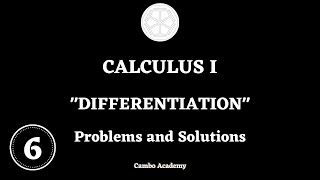 ITC Year 1 - DIFFERENTIATION : Problem 6