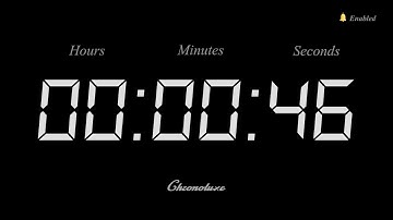 46-Second Timer | Clean and Sleek Countdown