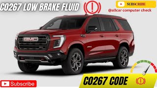 C0267 low brake fluid code GMC Yukon XL  fault code brake oil low check #subscribe #@allcar-RM 