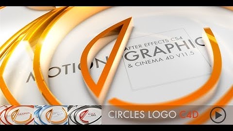 Cinema 4D Template : Circles Logo C4D