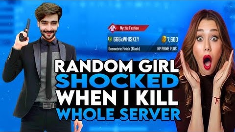 WOW ! 😱Random Girl Shocked😱When I Kill Whole Server😈SAMSUNG A7,A8,A9,A52,A56,J7,J8,J9,S6,S7,S8,S9,