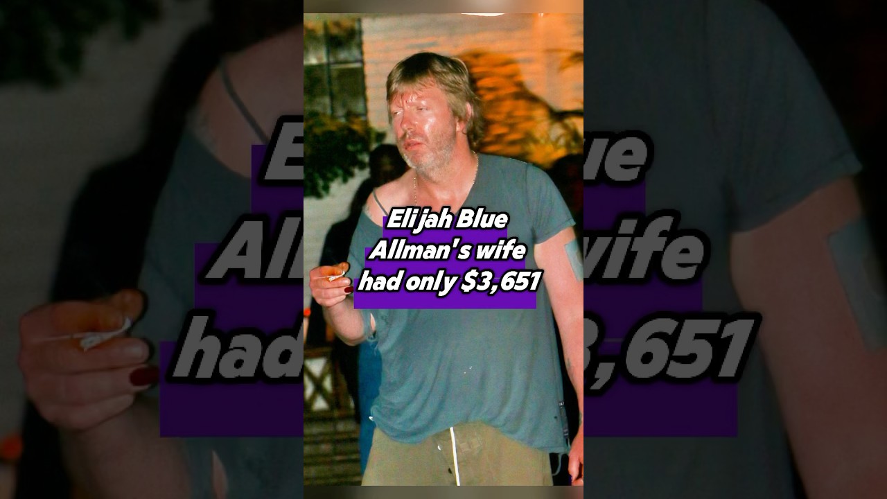Почему у жены Элайджи Блю Оллмана на счету при разводе оставалось всего 3651 доллар? 