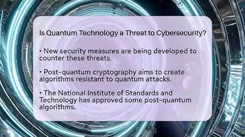 Is Quantum Technology a Threat to Cybersecurity? | Quantum Tech Explained News