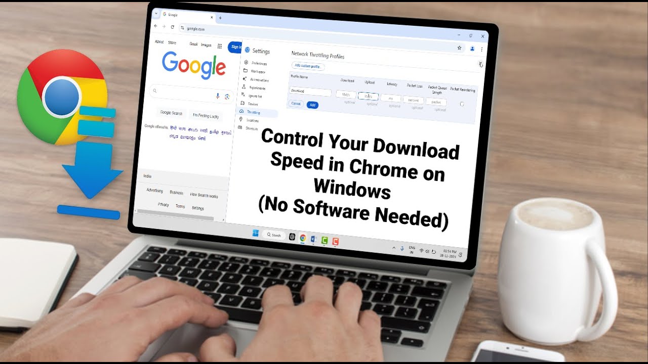 How to Limit Download Speed in Google Chrome on Windows | No App Required