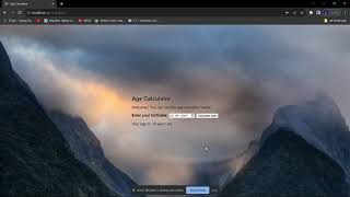Express js project AgeCalculator with User Authentication