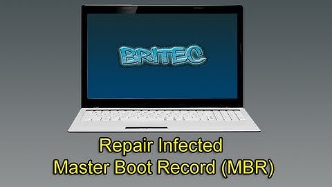 Repair Infected Master Boot Record (MBR)