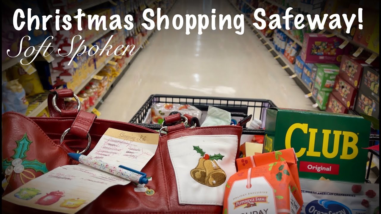 Christmas at Safeway! (Soft Spoken version) Holiday Grocery Shopping ASMR!