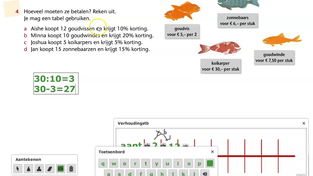 Fonkelnieuw Groep 7 (6-7) REKENEN blok 9, les 8 - deel 2 - YouTube HG-48