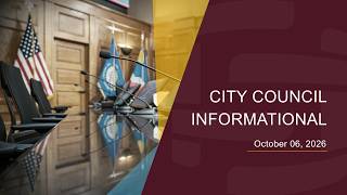 Informational Meeting | October 6, 2026